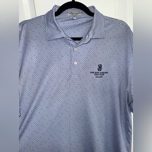Peter Millar Patterned Blue Polo Shirt